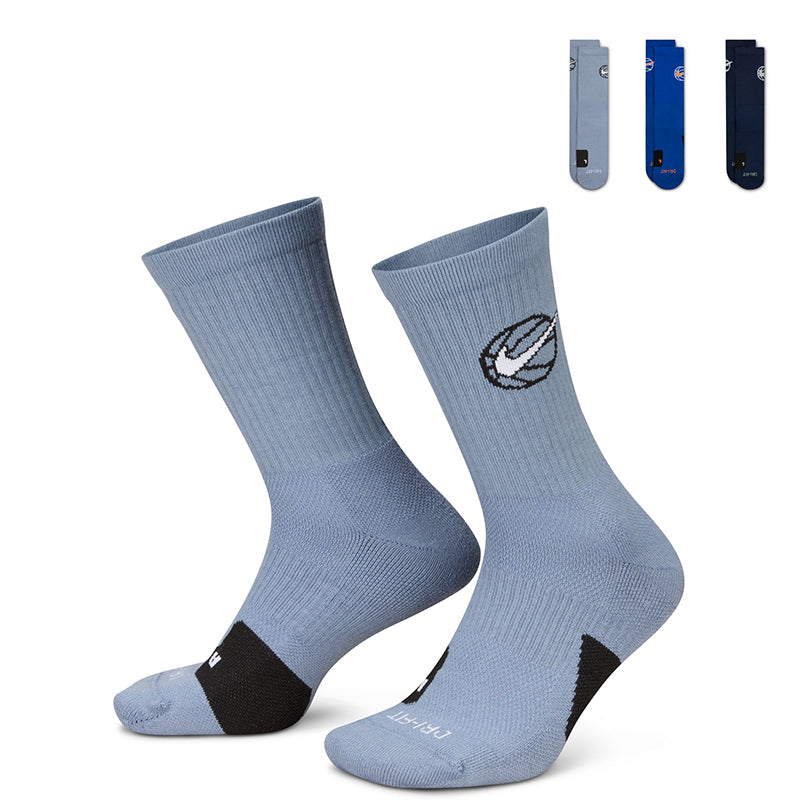 Nike Unisex Everyday Crew Basketball Socks (3 Pairs)