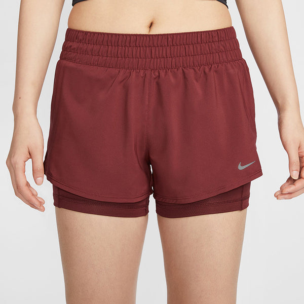 Nike Women's Dri-Fit One Mid-Rise 3" 2-in-1 Shorts