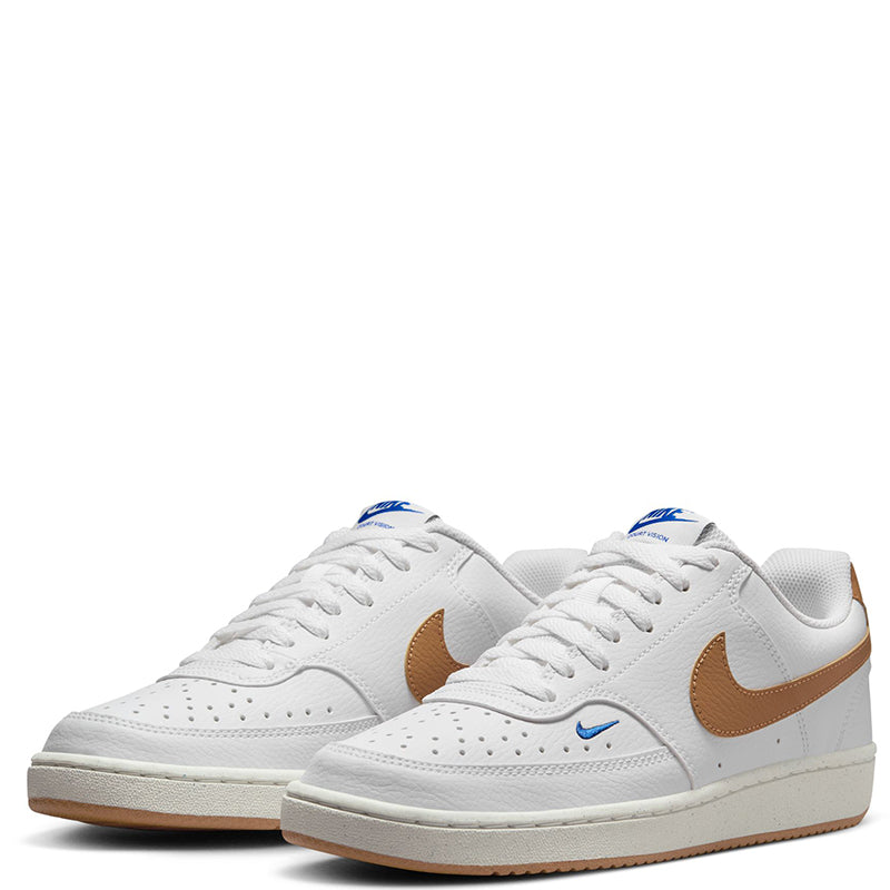 Nike Women's Court Vision Low Next Nature White/Flax-Game Royal-Sail