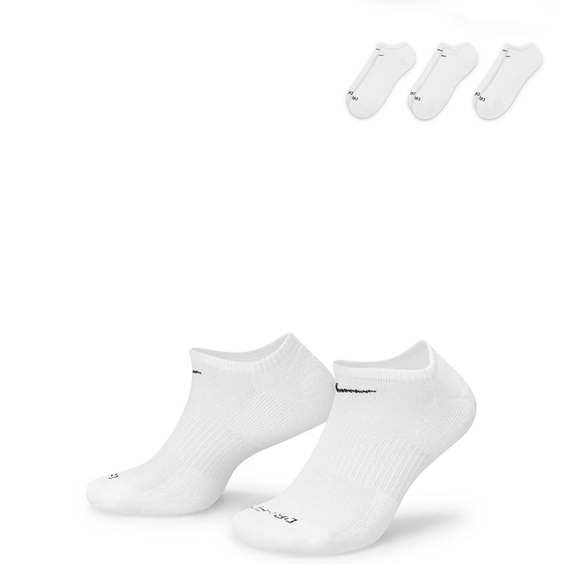 Nike Unisex Everyday Plus Cushion Training No-Show Socks (3 Pairs)