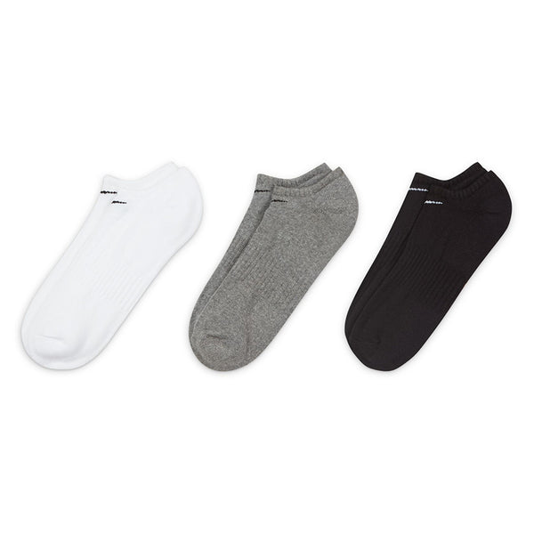 Nike Unisex Everyday Cushioned Training No-Show Socks (3 Pairs)